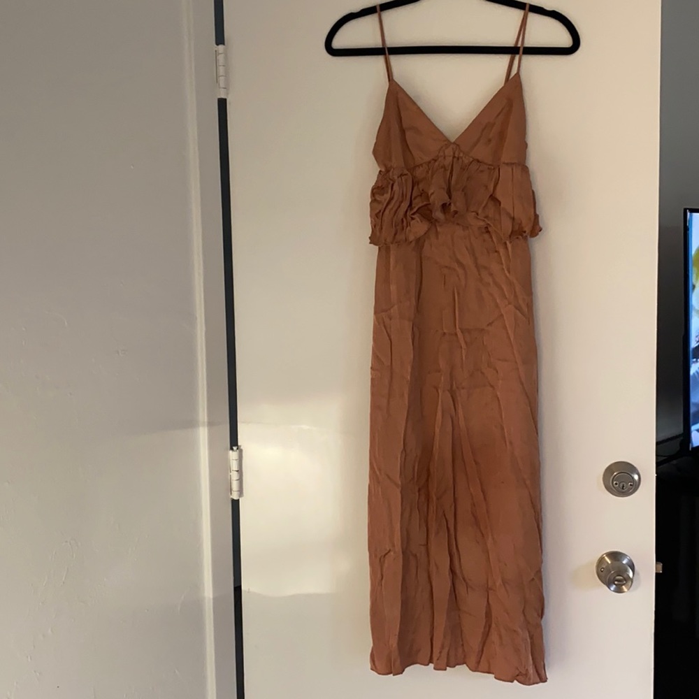 Mauve silk like dress